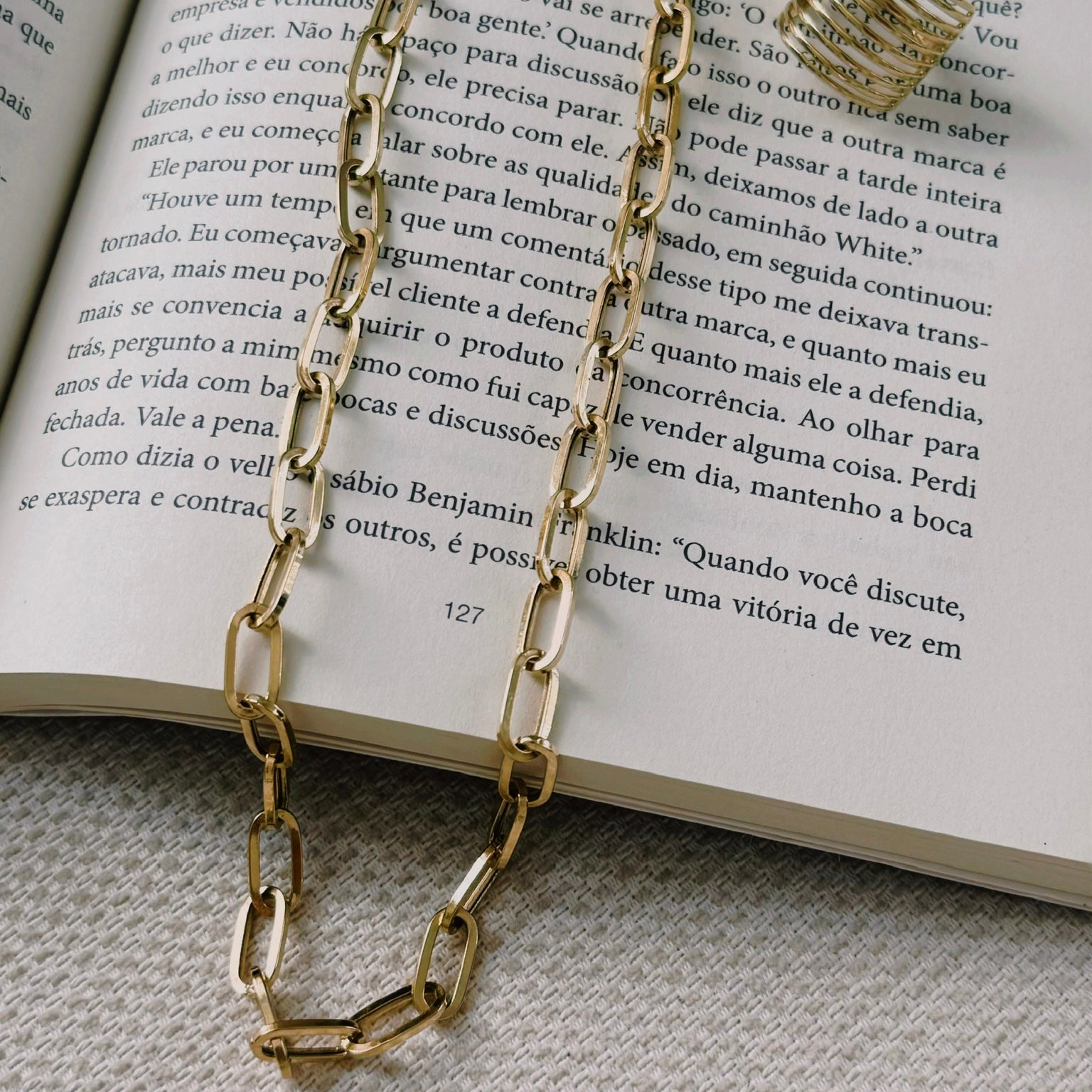 Corrente elos vazados