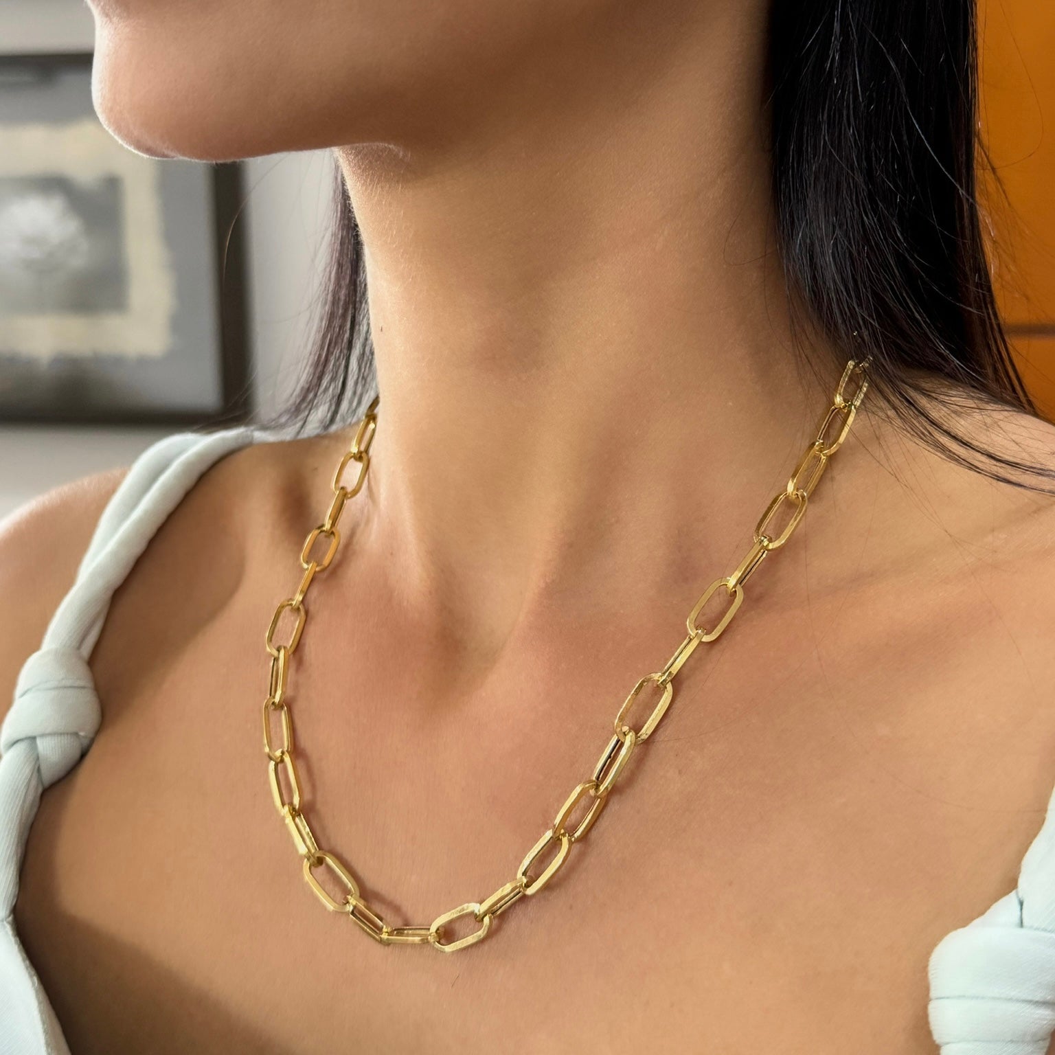 Corrente elos vazados