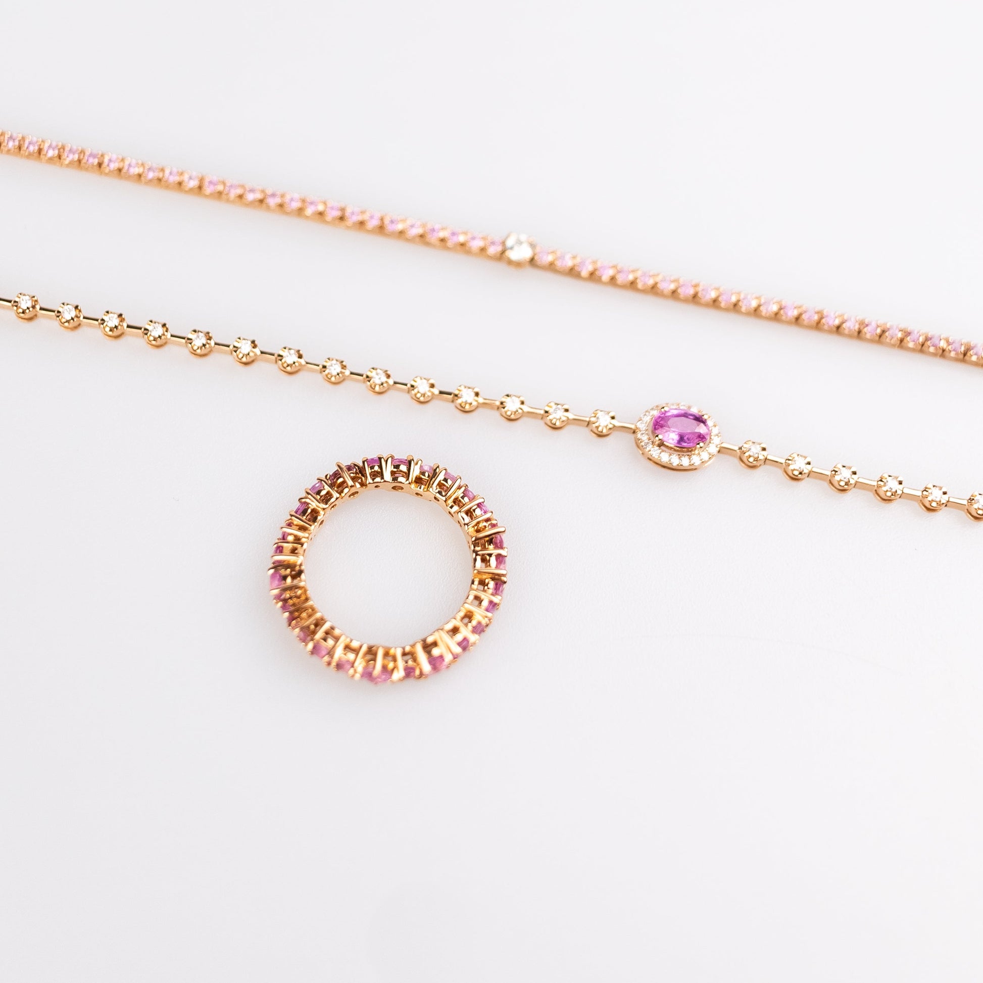 Aliança inteira Blush