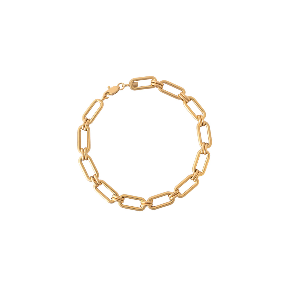 Pulseira elos retangulares