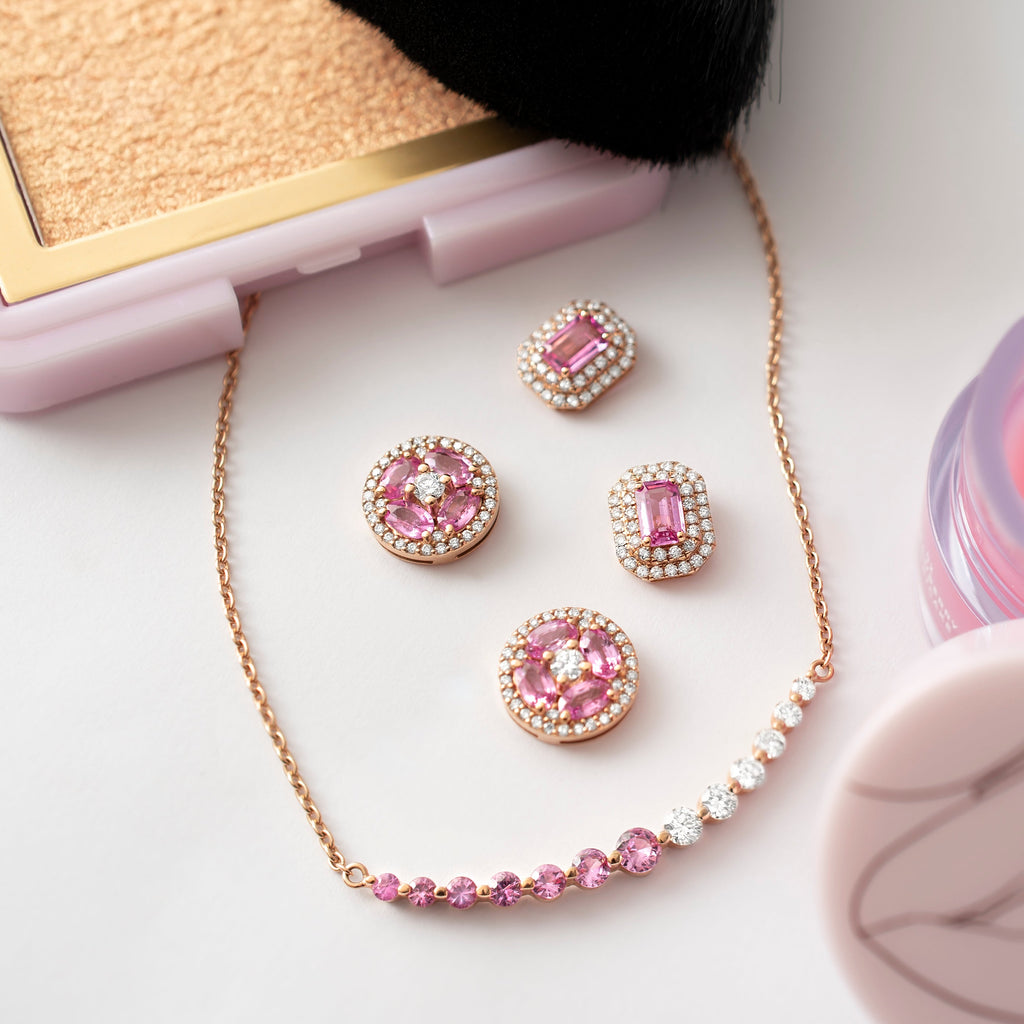 Brinco Blush Emerald
