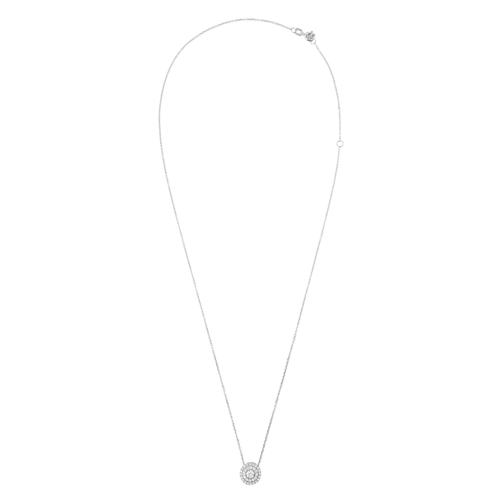 Colar redondo com diamantes