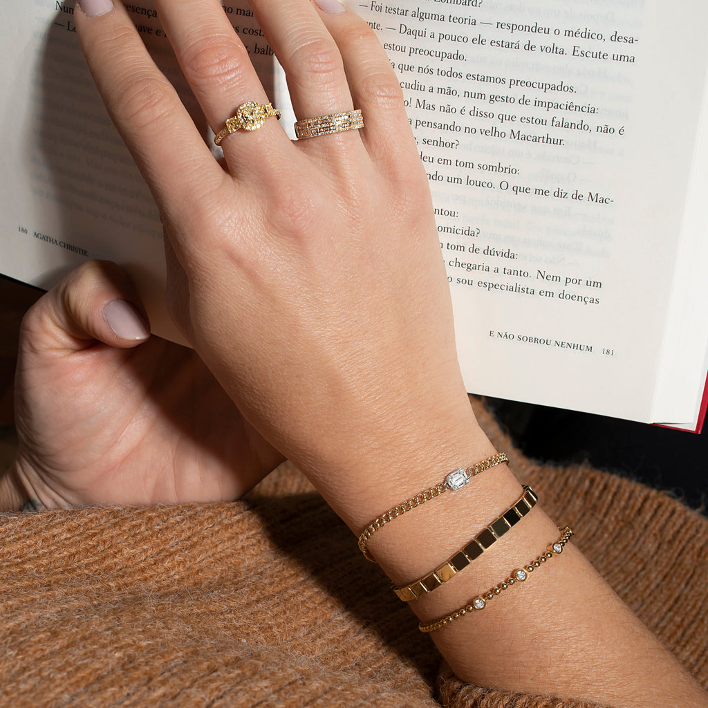 Pulseira Sphere ouro amarelo